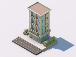卡通房子C4D模型 Cartoon house c4d model