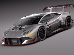 兰博基尼飓风C4D模型 Lamborghini Huracan Trofeo 2014 3D Model