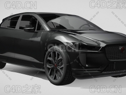 捷豹步伐汽车2022款C4D汽车模型下载