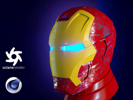 C4D OCTANE钢铁侠金属划痕渲染模型 CINEMA 4D OCTANE BASIC LIGHTING MATERIALS