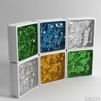 C4D VRAY材质：Vetromattone / Vetrocemento