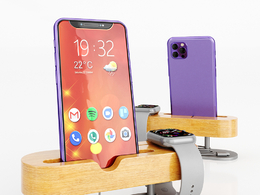 手机展示台手机手表DockStation Watch Smarfon数码产品模型下载