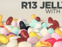 C4D零食模型-糖豆模型 Jelly beans