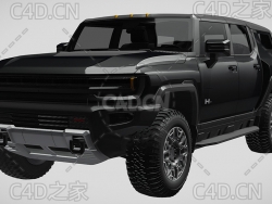 悍马ev-gmc越野汽车suv-2024款第1版C4D汽车模型下载
