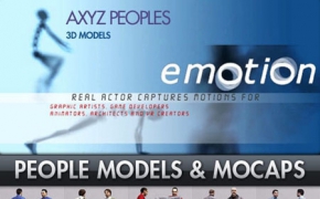 人物3D模型和动作捕捉数据 AXYZ DESIGN – People 3D Models / Motion Capture Data