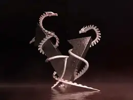 C4D龙缠绕文字动画工程文件 Dragon Snake Animation