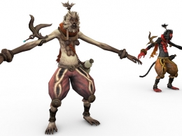 孙猴子 大圣归来C4D游戏角色模型 Strange Monkey Tribe B 3d model