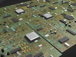 高精度电路板C4D模型 Circuit-Board