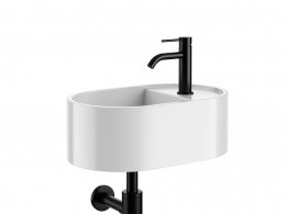 小型46椭圆形洗手盆卫浴洁具3D模型素材下载Les Petites 46 Oval Washbasin by Cielo