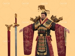 穿黄袍的皇帝 emperor 天子 圣上 皇上 陛下 万岁 万岁爷