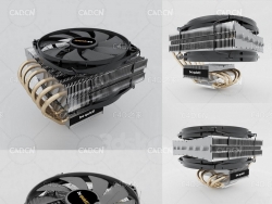 电脑CPU硬件3D模型 CPU cooling DARK ROCK TF