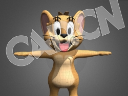C4D卡通小老鼠杰瑞角色模型 Jerry