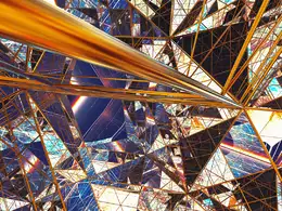 C4D实用工程第193季：多边形星光璀璨场景创意C4D工程文件 c4d project
