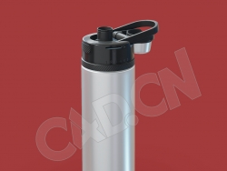 金属运动型保温杯水杯C4D模型 Thermos cup