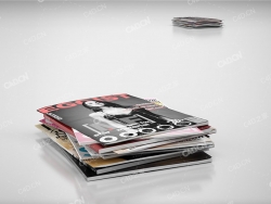 彩色杂志堆栈 color magazines stack