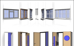 门窗3D模型合集（rfa）Revit Content – All in One Families