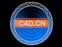 C4D花边圆形标志动画工程文件 Logo animation