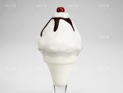 奶油冰激凌 牛奶冰淇淋C4D模型 ice cream