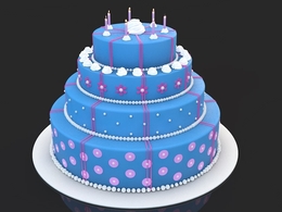 生日蛋糕C4D模型 The Park models