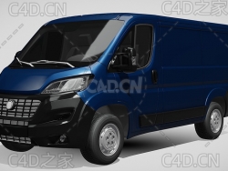 菲亚特汽车ducato杜卡托面包车2014款C4D汽车模型下载