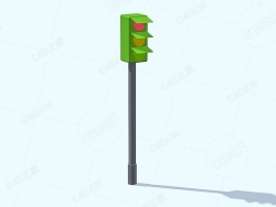 低面多边形红绿灯 Traffic Light