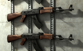 AK-47突击步枪C4D模型 Assault Rifle