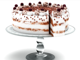 切开的生日蛋糕C4D模型 Birthday cake 3d model
