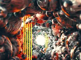 C4D实用工程第227季：滚动的圆球隧道动画C4D工程文件 c4d project