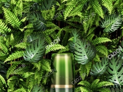 绿草丛中的百雀羚精华水模型