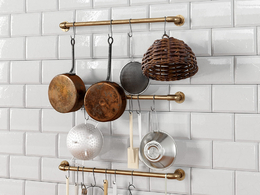 C4D悬吊的餐具水瓢筐子漏勺毛刷模型