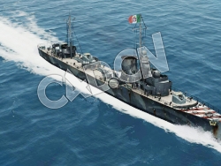 C4D海军舰艇军舰舰船-索尔达蒂级驱逐舰模型 Soldati Destroyer 3d Model