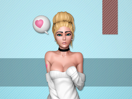 [Zbrush模型]性感的金发美女ZTL模型 Blonde Sweater Cutie