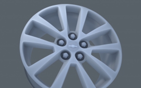 雪佛兰汽车轮毂C4D模型 Wheels
