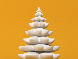 低面卡通松树图标模型birthday pine tree