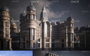 巴黎建筑楼房3D模型KitBash3D - Parisian