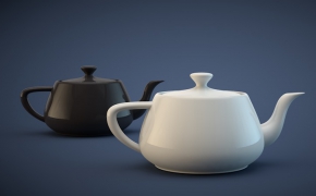 陶瓷短嘴茶壶C4D模型 teapot 3D models