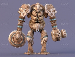 古文明国科幻机甲战士C4D模型Ancient Gardener - 3D Model