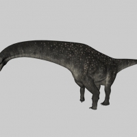 恐龙C4D模型：泰坦巨龙 Titanosaurus