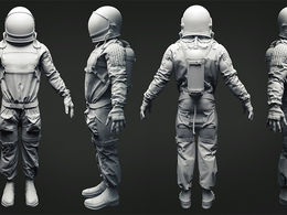 宇航员 宇航服3D模型 ASTRONAUT（blend/obj）