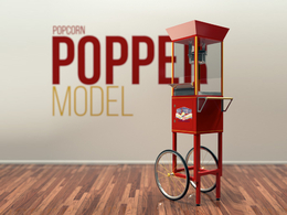 爆米花机C4D模型 Cinema4D Popcorn Popper Machine