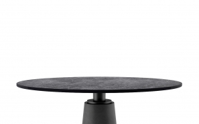 黑色大理石圆桌C4D模型 Mesa Table by Poltrona Frau