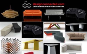 家具3D模型-沙发/椅子 Designconnected 3D Models Collection