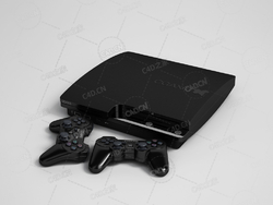 游戏盒子游戏手柄设备 Game handle C4D模型下载