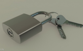 锁子/钥匙C4D模型 Lock 3D model