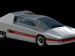 阿尔法罗密欧(Alfa Romeo)概念跑车C4D模型 Alfa Romeo Navajo Concept