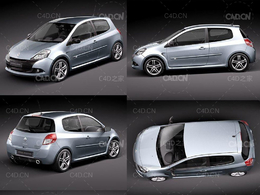雷诺汽车Clio2011款RS 3D模型 Renault Clio RS 2010 - 3DModel