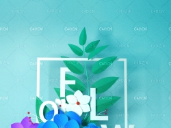 花草装饰海报