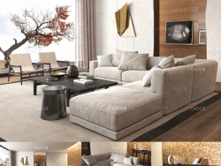 C4D室内模型：客厅渲染 CGTrader – BeInspiration 74 3D models