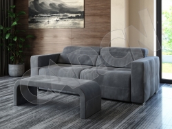C4D双人布艺沙发桌子模型 sofa 3d model