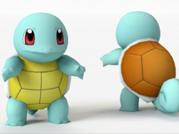 小乌龟 卡通海龟 杰尼龟C4D模型 Squirtle